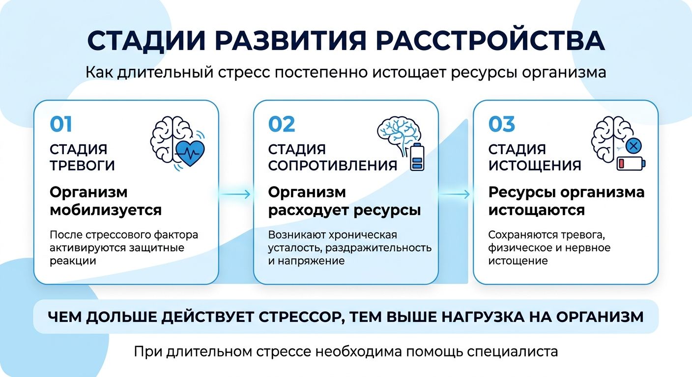 Лечение стресса в Коврове инфографика